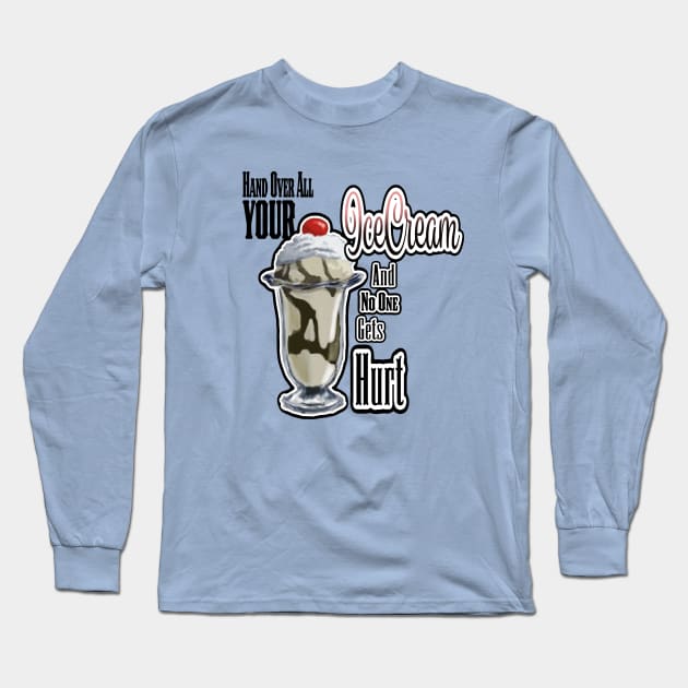 Ice Cream Long Sleeve T-Shirt by PeggyNovak